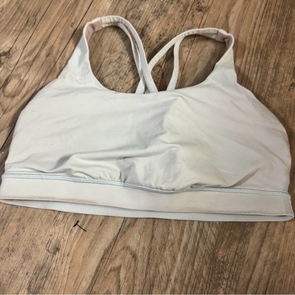 Lululemon Athletica White Sports Bra